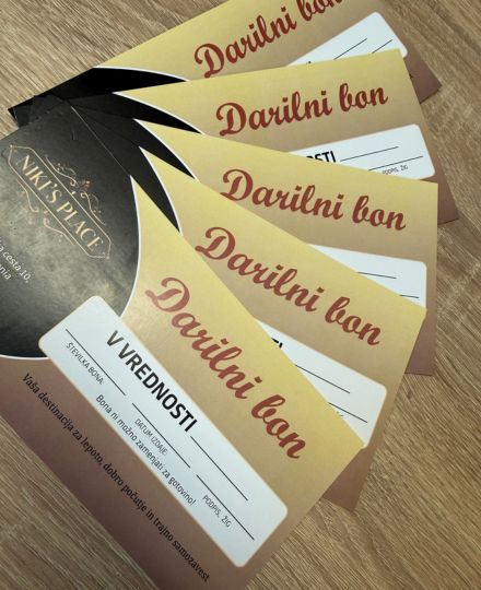 Darilni bon za kozmetične storitve v salonu Niki's Place Bled